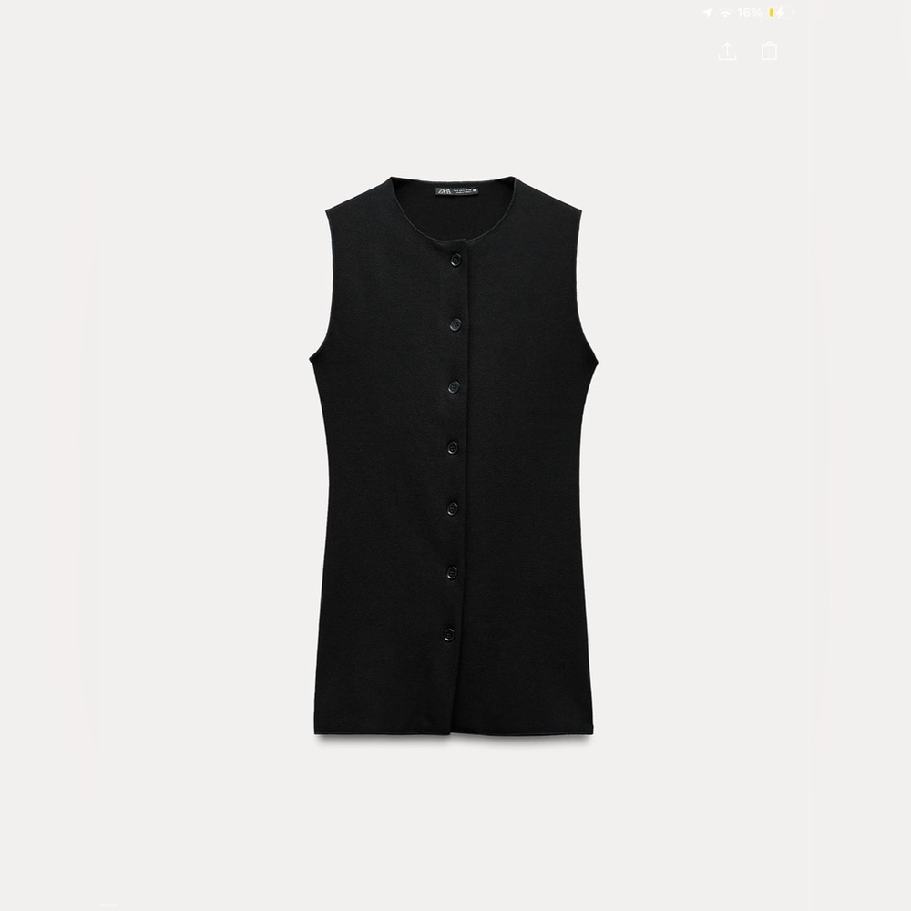 ZARA SLEEVELESS SWEATER